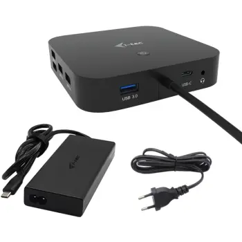 Docking Station I-TEC USB-C / HDMI + 2x DisplayPort / PD / LAN / USB – Metalik