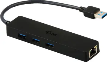 USB HUB me 3 porta + Gigabit Ethernet, i-tec Advance, VIA VL813/ASIX AS88179, i zi