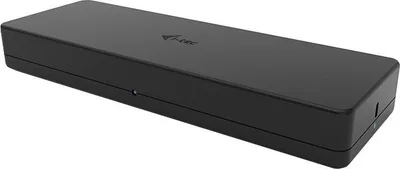 Docking station I-Tec USB 3.0/USB-C, Dual Display, 1xHDMI, 1xDVI, GLAN, 2xUSB 3.0, 4xUSB 2.0, Audio/Mic, e zezë - 1