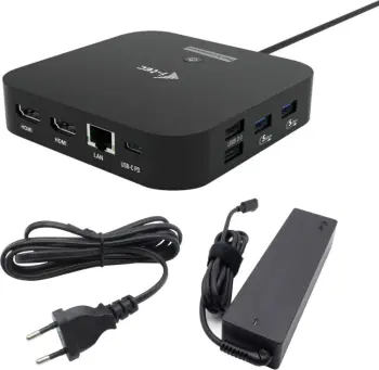 Doking stacion i-tec USB-C Dual HDMI, 4K 60Hz, 2x USB-C, 4x USB-A, Power Delivery 100W, LAN, Audio, i zi