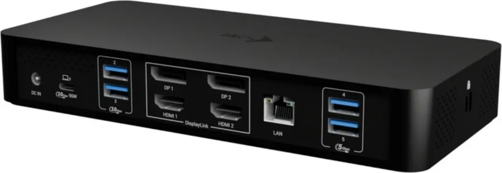 Kasë docking i-tec Universal Intelligent Dual Display Dock PD100W, e zezë - 2