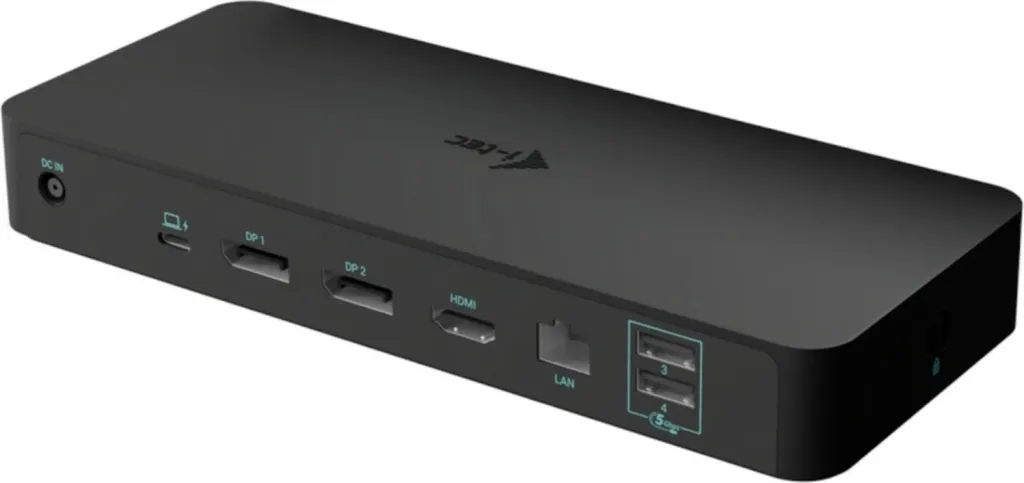 Doking stacion i-tec USB-C Intelligent Triple Display Dock PD100W, e zezë - 2