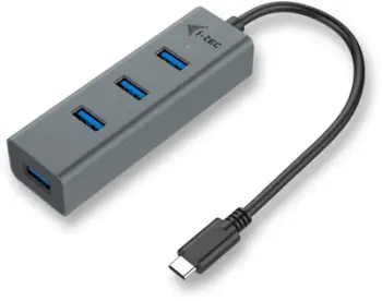HUB I-TEC USB-C - 4x USB 3.0, pasiv (C31HUBMETAL403)