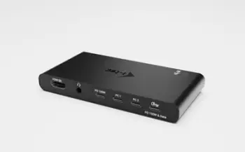 Dock KVM i-tec HDMI 2 kompjuterë Power Delivery 2x100W AUDIO