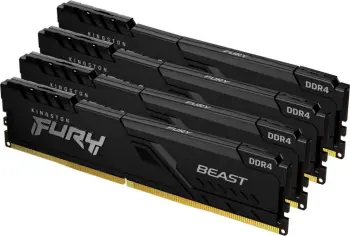 Memorie Kingston Fury Beast, DDR4, 64 GB, 3200 MHz, CL16, KF432C16BBK4/64