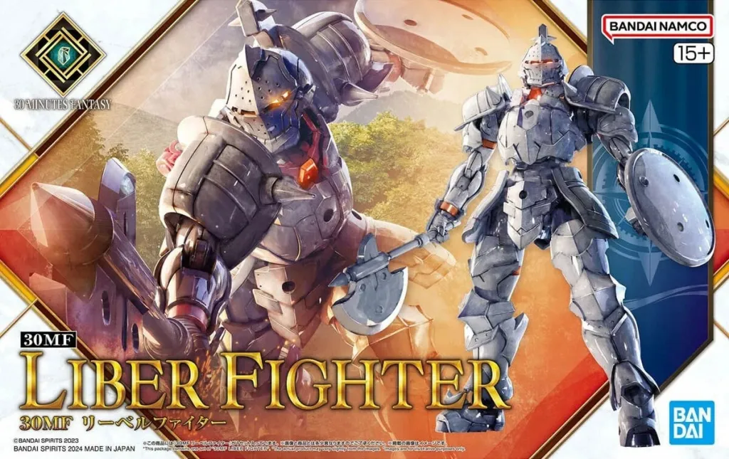 Figurë koleksionuese Bandai 30MF Liber Fighter, gri - 2