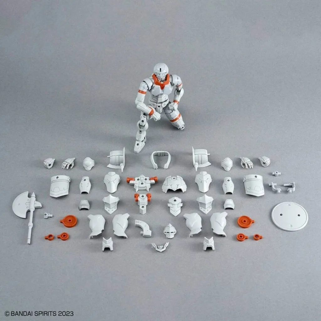Figurë koleksionuese Bandai 30MF Liber Fighter, gri - 9