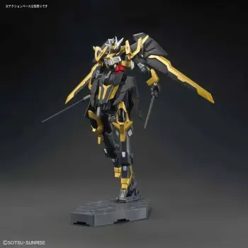 Model plastik Gundam Bandai HGBF 1/144 Gundam Schwarzritter, i zi/ari