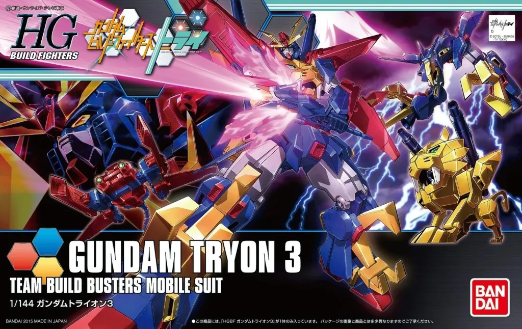 Model plastik Gundam Bandai HGBF Tryon 3, 1/144, koleksion - 2