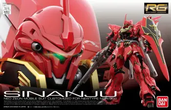 Model Sinanju Bandai RG 1/144, e kuqe