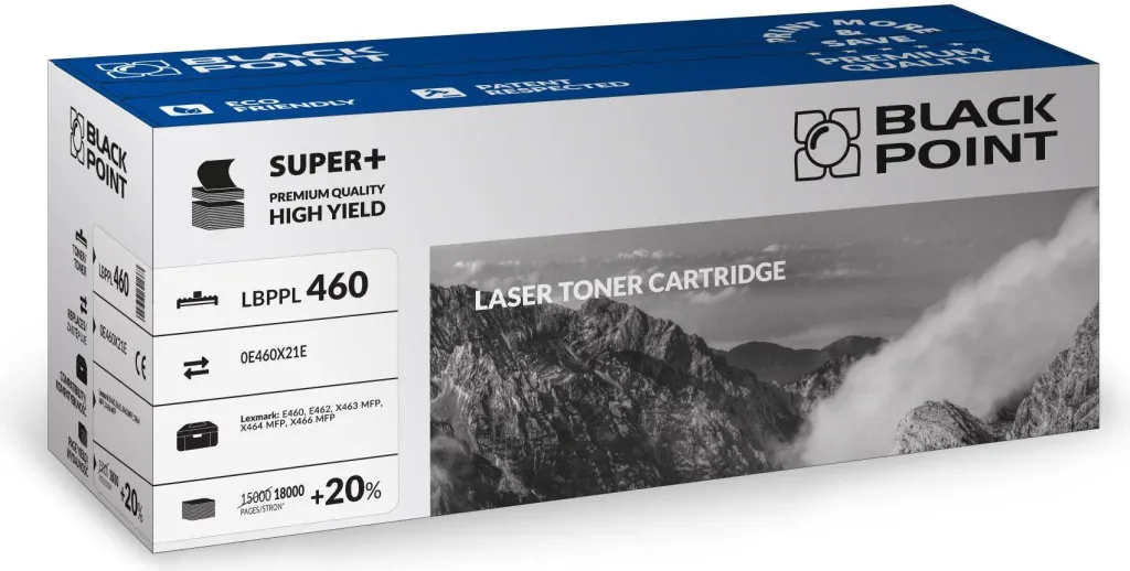 Toner për printer Black Point E460X11E, i zi - 1