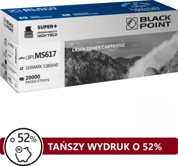 Toner zëvendësues Black Point LBPLMS617, i zi
