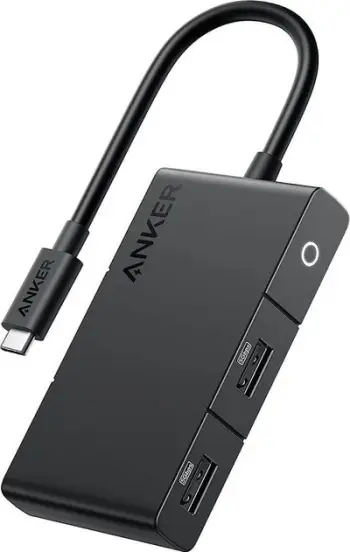 USB Hub Anker 332, 5-in-1, USB-C, 4K HDMI, 100W PD, i hirtë