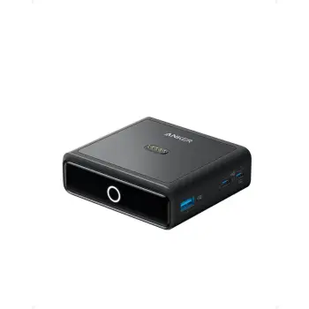 Bazë karikimi Anker 4-në-1 100W për Prime PowerBank, 1 x USB-A, 2 x USB-C, 1 x Ladepad, e zezë