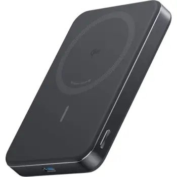 Powerbank Anker A1664H11, 10000 mAh, Ngarkim pa tel, 12 W, Ngjyrë e zezë