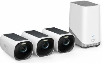 Set kamerash sigurie Anker eufyCam S330 (eufyCam 3), 3 kamera, videoserver, Wi-Fi, bardhë/zezë