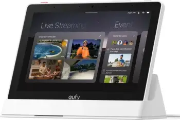 Set sigurie për shtëpi Eufy Smart Display + HomeBase, sistem monitorimi, qendër ruajtjeje, i bardhë