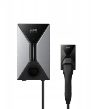Karikues muri për makina elektrike Anker SOLIX Wallbox V1, 22kW, kabllo integruese, i zi