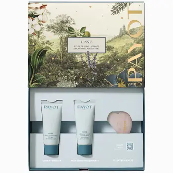 Set për lëkurë Payot Smoothing Cares Ritual, krem dite 30 ml 6+ krem nate 30 ml + pllakë masazhuese Guasha