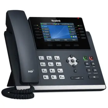 Telefon IP Yealink SIP-T46U, Wireless, 1000 kontakte, LCD, Gri
