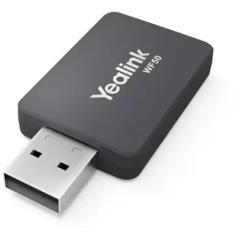 Dongle USB Yealink WF50, Wireless, Wi-Fi 5, 433 Mbit/s, Ngjyrë e zezë