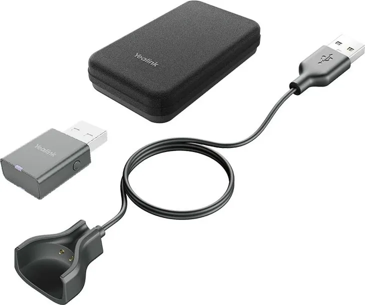 Set aksesorësh Yealink 1208650, për WH63/67, USB Type-A, e zezë - 1