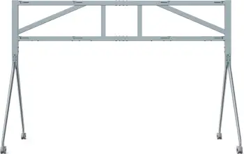 Mbajtëse dyshemeje Yealink MB-FloorStand-D652rd, për 2 ekrane deri 65 inç, gri