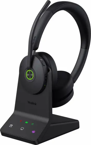 Kufje Yealink WH68 UC, wireless, me bazë, e zezë