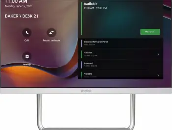 Bar bashkëpunimi video Yealink DeskVision A24, gri, argjend