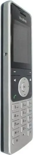 Telefon DECT Yealink SIP-W56H, LCD 6.1 cm, i zi, i argjendtë
