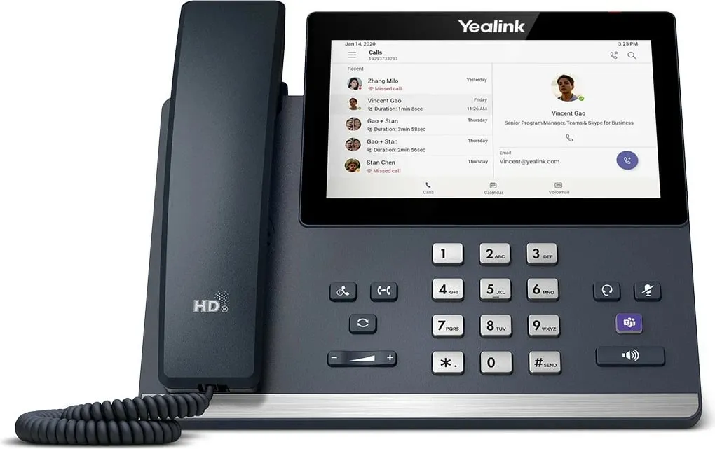 Telefon IP Yealink MP56, Ekipet, Ekran 7", Gri - 1