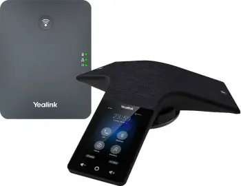 Telefon IP konferencë Yealink CP935W-Base, Bluetooth, Wi-Fi, Ekran me prekje, Ngjyrë e zezë