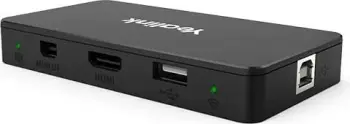Pajisje ndarje ekrani Yealink MSHARE, HDMI, Mini DisplayPort, USB, e zezë