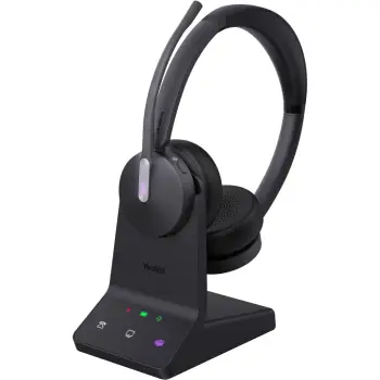 Kufje Yealink WH64 Dual Teams, Wireless, 20 - 20000 Hz, Office/Call center, të zeza
