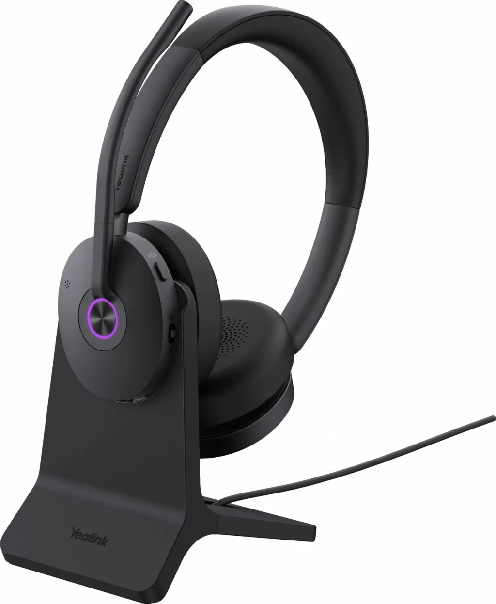 Kufje Bluetooth Yealink BH74 me Stand UC USB-C/A, e zezë - 2