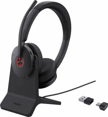 Kufje Bluetooth Yealink BH74 me Stand UC USB-C/A, e zezë