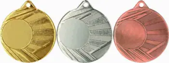 Medalje me hapësirë për vendosjen e ngjitësit Victoria Sport 50mm, e argjendtë