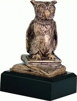 Figurë Victoria Sport Cast School Owl Science RTY630 / BR, e bronztë