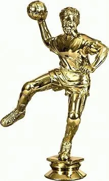 Figurë hendbolli plastike Victoria Sport, e artë - 1
