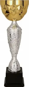 Trofe Victoria Sport 4186B, 14x41cm, i artë / i argjendtë
