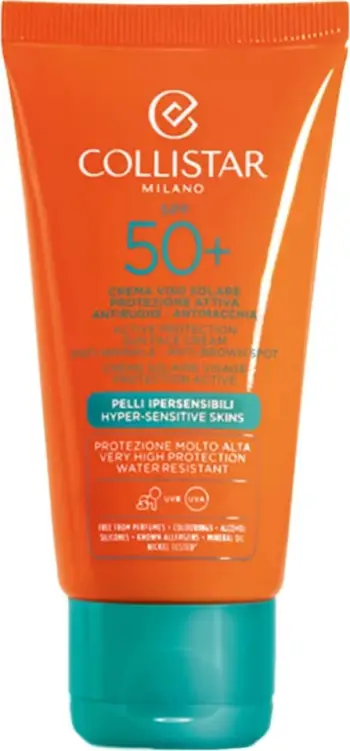 Krem ndaj diellit Collistar SPF 50 Active Protection, 50 ml