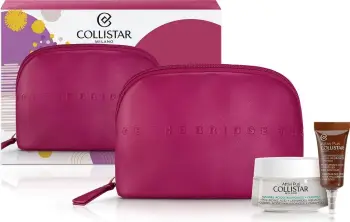 Set për kujdesin e lëkurës Collistar Attivi Puri Water me acid hialuronik dhe ceramide për femra, 50ml + krem sysh 5ml + çantë kozmetike