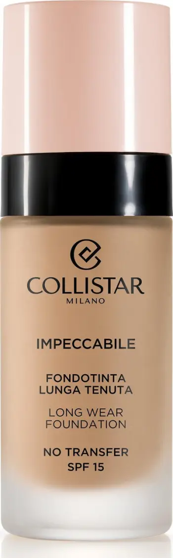 Fondatinë Collistar Impeccabile Long Wear Foundation 4G Gold Sand, SPF 15, 30ml