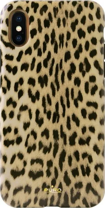 Mbrojtëse PURO Etui Glam Leopard për iPhone Xs/X Limited Edition - 1