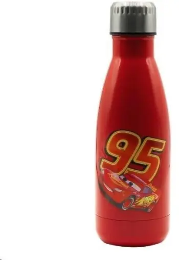Shishe Puro Disney CARS, single wall, 500ml, e kuqe