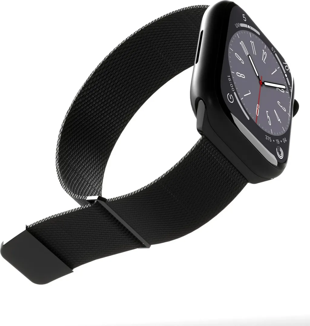 Rrip çeliku SBS Puro Milanese për Apple Watch 38/40/41mm, magnetik, i zi - 3