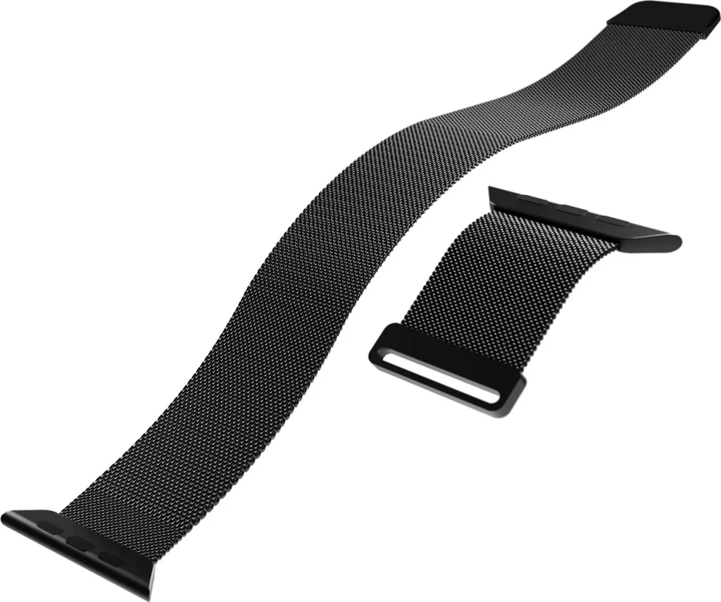 Rrip çeliku SBS Puro Milanese për Apple Watch 38/40/41mm, magnetik, i zi - 10