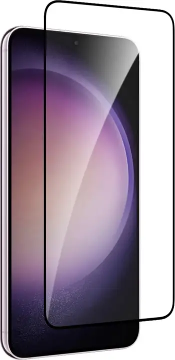 Xham mbrojtës Puro Frame Tempered Glass për Samsung Galaxy S25/S24, me kornizë të zezë
