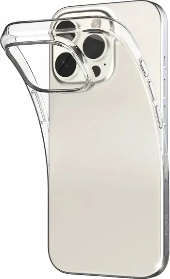 Mbështjellës Puro 03 Nude për iPhone 16 Pro, silikon, transparent