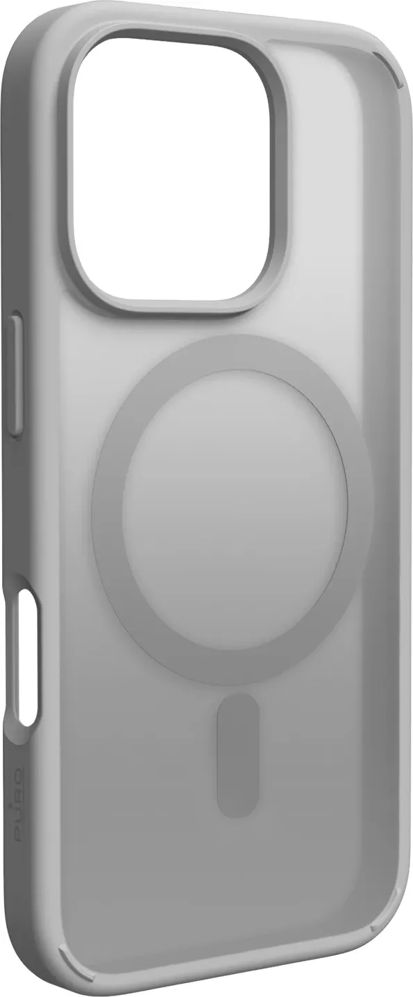 Mbështjellës Puro Gradient MagSafe për iPhone 16 Pro Max, silikon, argjendtë - 1